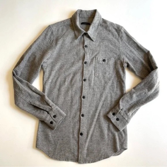 Unis New York Wool Linen Gray flannel size small - Picture 1 of 8